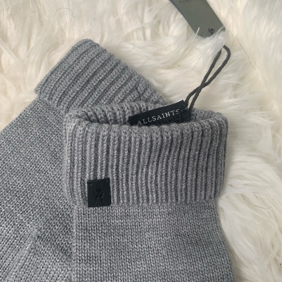 🖤 AllSaints Women’s 100% Merino Wool Gloves – NWT – Luxurious & Cozy ❄️ - Picture 6 of 7